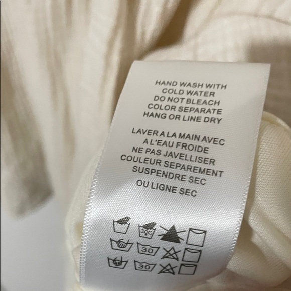 Anthropologie Eri & Ali Edira Lace Cream Tunic Dress Size Small - Picture 10 of 10